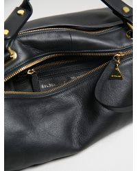 Golden Lane - Soave Duo Satchel Black - Lyst