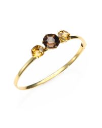 Ippolita | Metallic Gemma Collection Cognac Citrine Smoky Quartz 18k Gold Bangle Bracelet | Lyst