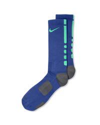 blue nike basketball socks