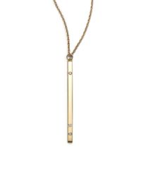 Jennifer Zeuner | Metallic Bar Pendant Necklace | Lyst