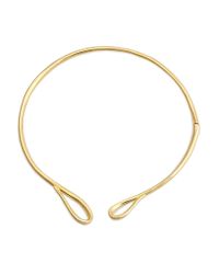 Alexis Bittar | Metallic Gold Hinged Infinity Collar | Lyst