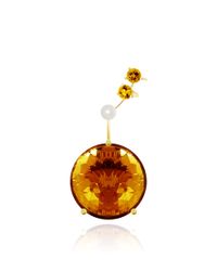 Delfina Delettrez | Never Too Light Earring In Orange Quartz | Lyst