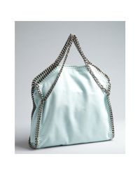 Stella McCartney | Green 'mini Falabella - Shaggy Deer' Faux Leather Tote | Lyst