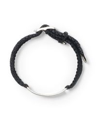 Club Monaco | Black Scosha Belt Id Bracelet for Men | Lyst