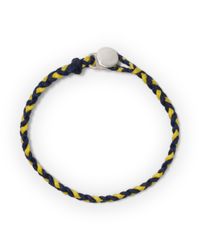 Club Monaco | Blue Scosha Braided Button Bracelet for Men | Lyst