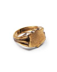 Lulu Frost | Metallic George Frost Bullet Shield Ring Brass for Men | Lyst