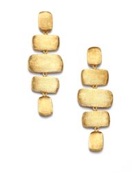 Marco Bicego | Metallic Murano 18k Yellow Gold Five-rectangle Drop Earrings | Lyst