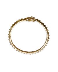 Eddie Borgo - Metallic Pyramid Tennis Bracelet - Lyst