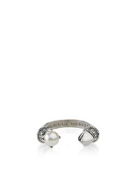 Rebecca Minkoff | Metallic Curbs Pearl Stud Ring | Lyst