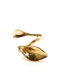 Aurelie Bidermann | Metallic Monteroso Gold Leaf Ring | Lyst