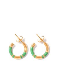 Aurelie Bidermann | Green Positano Earring with Turquoise Resin | Lyst