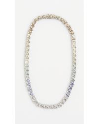 Eddie Borgo | Blue Pave Pyramid Necklace | Lyst