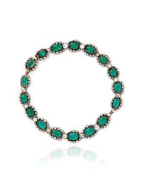 Simon Teakle | Metallic Antique Emerald and Diamond Necklace Detachable Into Two Bracelets | Lyst