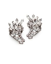 DANNIJO | Metallic Swarovski Crystal Cluster Clipon Earrings | Lyst