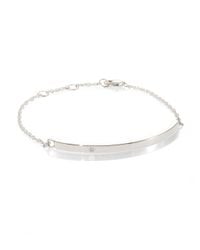Jennifer Zeuner | Metallic Chelsea Diamond & Sterling Silver Bar Bracelet | Lyst
