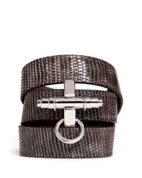 Givenchy | Brown Obsedia Triple Wrap Bracelet | Lyst