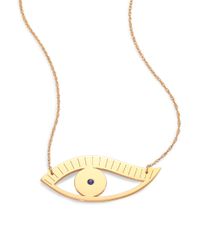 Jennifer Zeuner | Metallic Priscilla Sapphire Large Eye Necklace | Lyst