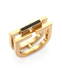 Saint Laurent | Metallic Babylone Onyx Bangle Bracelet | Lyst