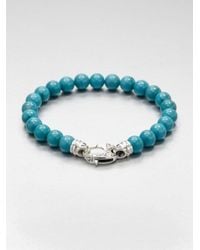 Stephen Webster | Blue Malachite Beaded Bracelet for Men | Lyst