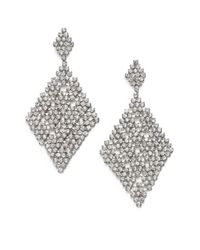 ABS By Allen Schwartz | Metallic Chandelier Earrings | Lyst