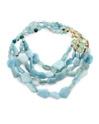 Alexis Bittar | Blue Multi-Strand, Multi-Stone Necklace | Lyst