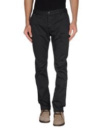 Armani Jeans | Black Casual Trouser for Men | Lyst