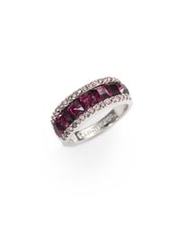 Judith Leiber | Red Elle Swarovski Crystal Ring | Lyst