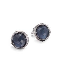 Judith Ripka | Blue Quartz Doublet Sterling Silver Earrings | Lyst