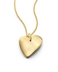 1AR By Unoaerre | Metallic Asymmetrical Heart Pendant Necklace | Lyst