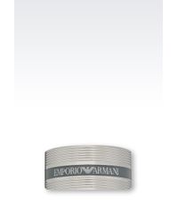 Emporio Armani | Metallic Ring for Men | Lyst