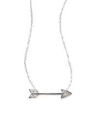 KC Designs | Metallic Diamond 14k White Gold Arrow Necklace | Lyst
