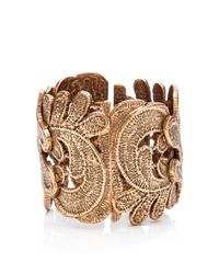 Oscar de la Renta | Metallic Cast Lace Cuff | Lyst