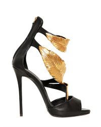 gold leaf sandals