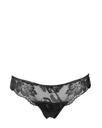 La Perla | Black Lacey Lycra Briefs | Lyst