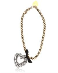 Lanvin | Metallic Mira Gold-Tone Crystal Necklace | Lyst