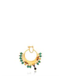 Manish Arora | Green Draco Gold Plated Nose Ring | Lyst