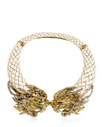 Roberto Cavalli | White Swarovski Dragon Necklace | Lyst