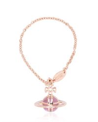 Vivienne Westwood | Pink Plique-a-jour Enameled Brass Bracelet | Lyst