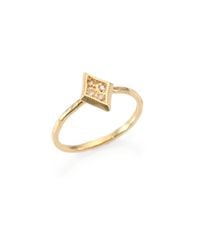 Jacquie Aiche | Metallic Diamond & 14K Gold Mini Kite Ring | Lyst