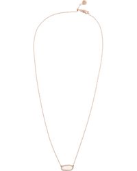Monica Vinader | Pink Vega Rose Gold-Plated, Moonstone And Diamond Necklace | Lyst