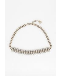 French Connection | Metallic Cupchain Collar | Lyst