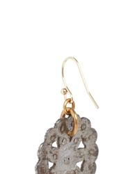 Lulu Frost | Orange '100 Year Vintage' Strass Flower Drop Earrings | Lyst
