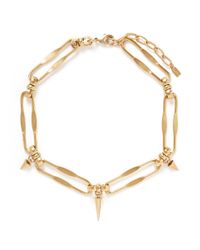 Ela Stone | Metallic 'naomie' Spike Chain Collar Necklace | Lyst