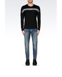 Emporio Armani | Black T-shirt In Cotton Jersey for Men | Lyst
