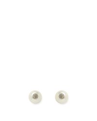 Rebecca Minkoff | White Large Pearl Front Back Earring | Lyst