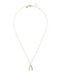 Rebecca Minkoff | Metallic Wishbone Necklace | Lyst