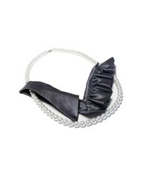A'n'd - Gray Grey Collar Pearl Necklace - Lyst
