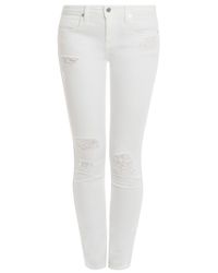 Genetic Denim | White Shya Skinny Distressed Jean | Lyst