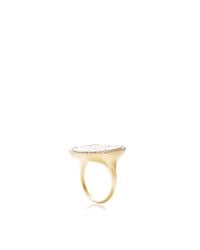 Monique Péan | Purple Fossilized Dinosaur Bone Oval Ring | Lyst