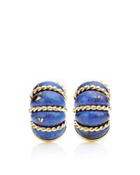 Seaman Schepps | Metallic Carved Lapis Shrimp Earrings | Lyst